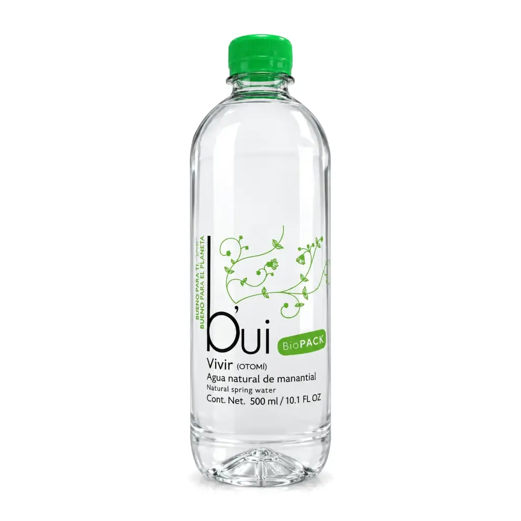 Agua Natural Bui Biopack 500 ml Caja de 12 pzas