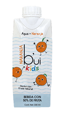 Bui Kids Naranja Tetra Pak 330 ml Caja de 12 pzas