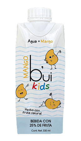 Bui Kids Mango Tetra Pak 330 ml Caja de 12 pzas