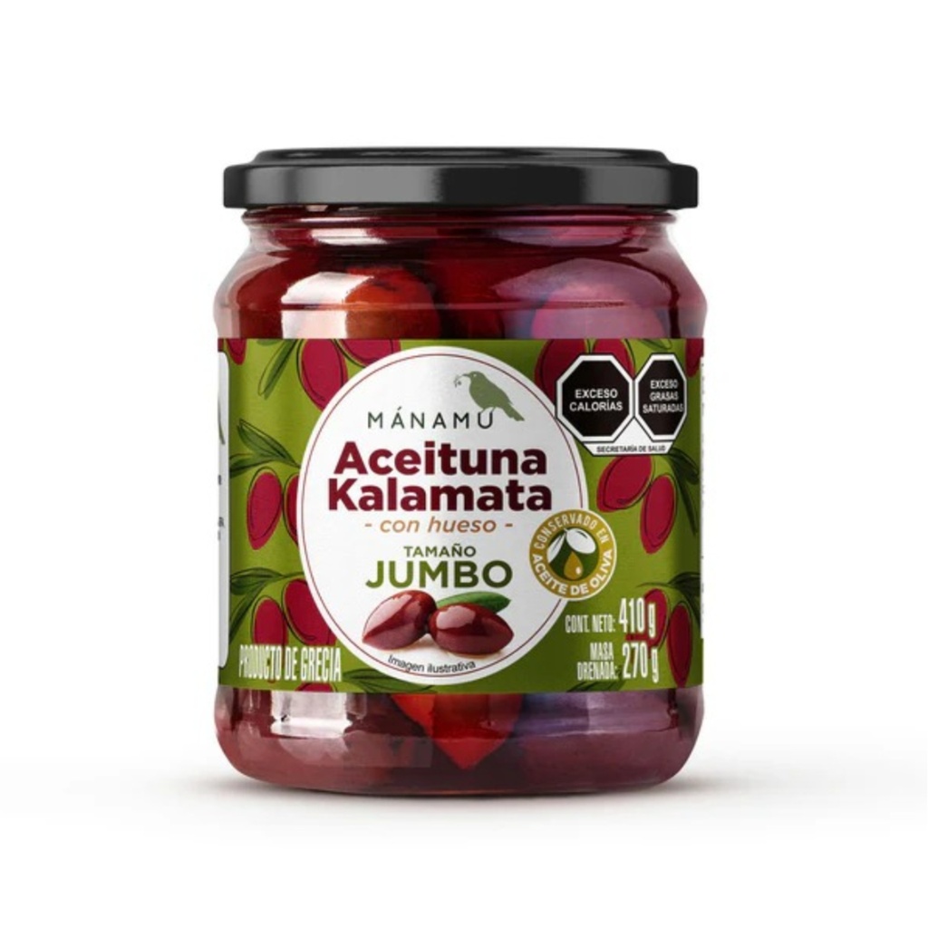 Aceitunas Kalamata con Hueso 410 g MAN