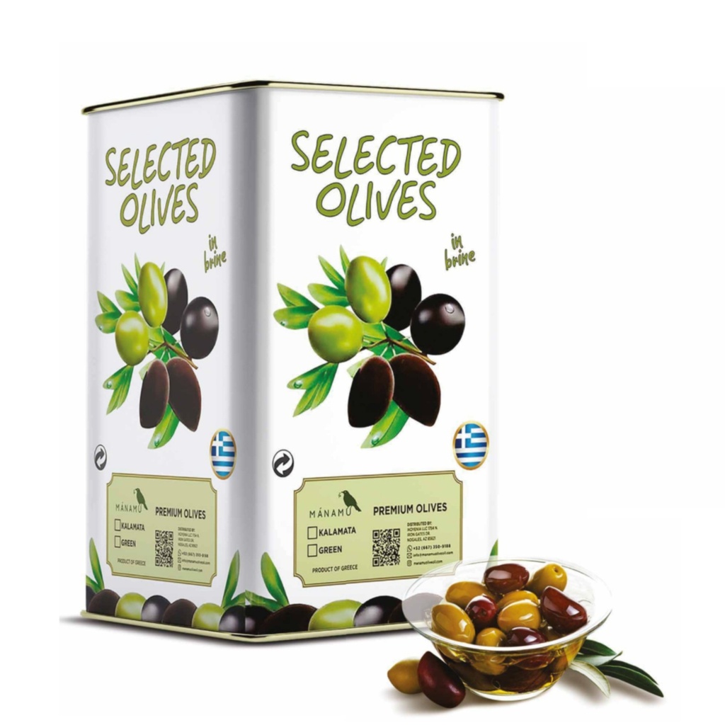 Aceitunas Verdes Mammoth Con Hueso En Salmuera 12 kg MAN