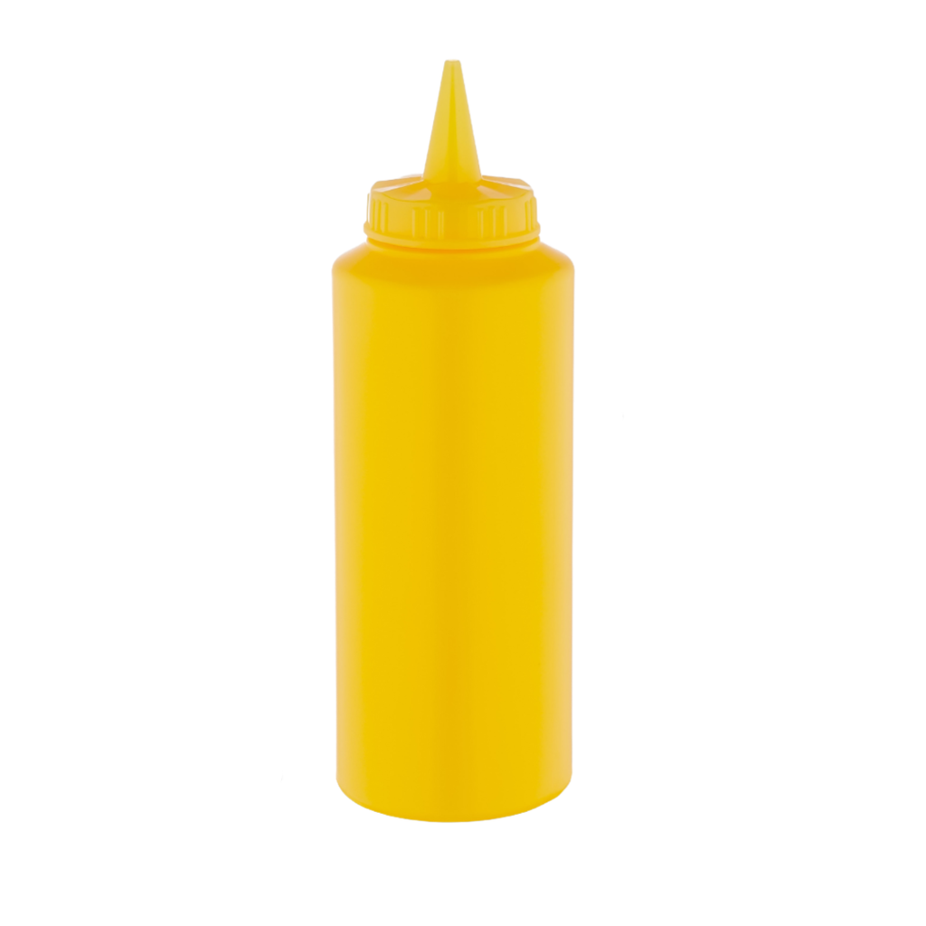 Botella Exprimible para salsa Amarilla 500 ml