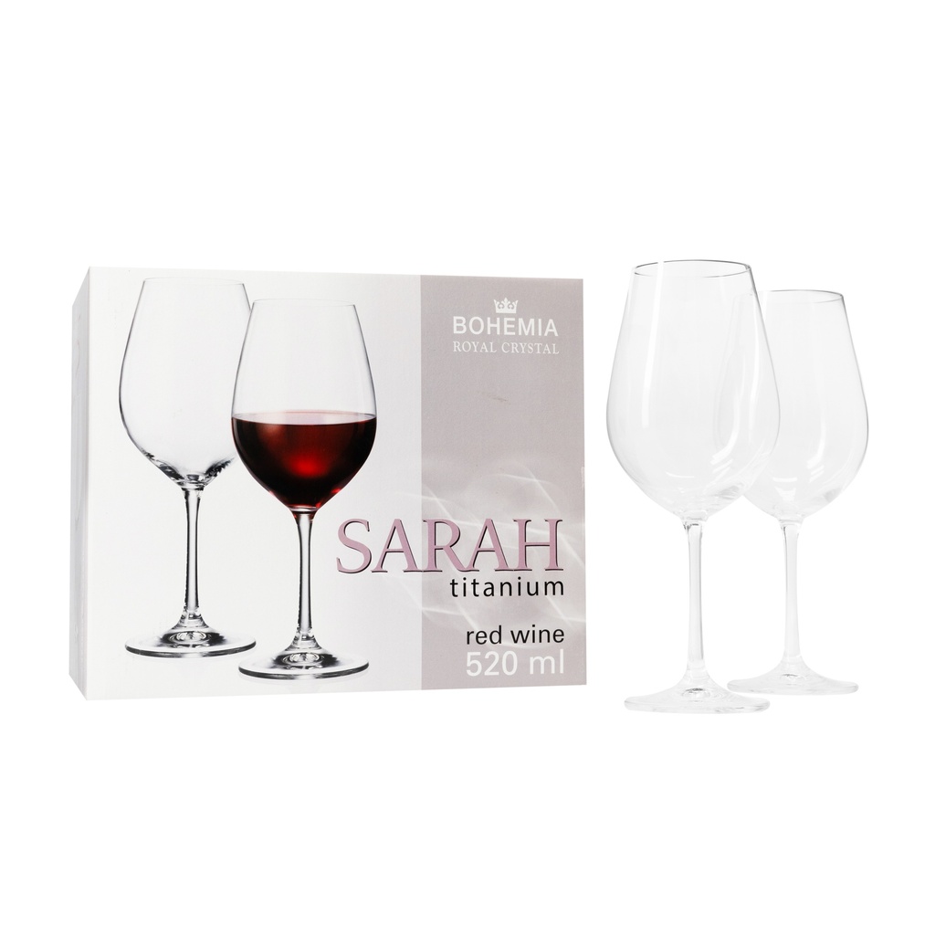 Set de 6 Copas Sarah Vino Tinto 520 ml