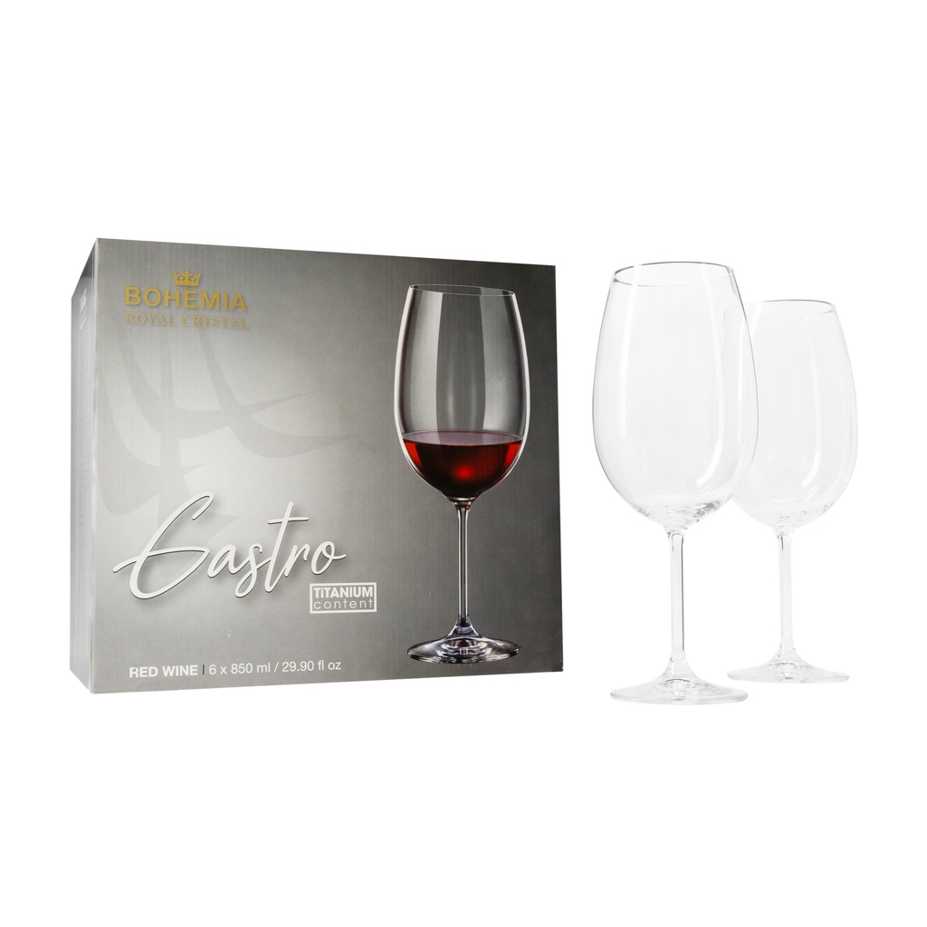 Set de 6 Copas Gastro Vino tinto XXL 850 ml