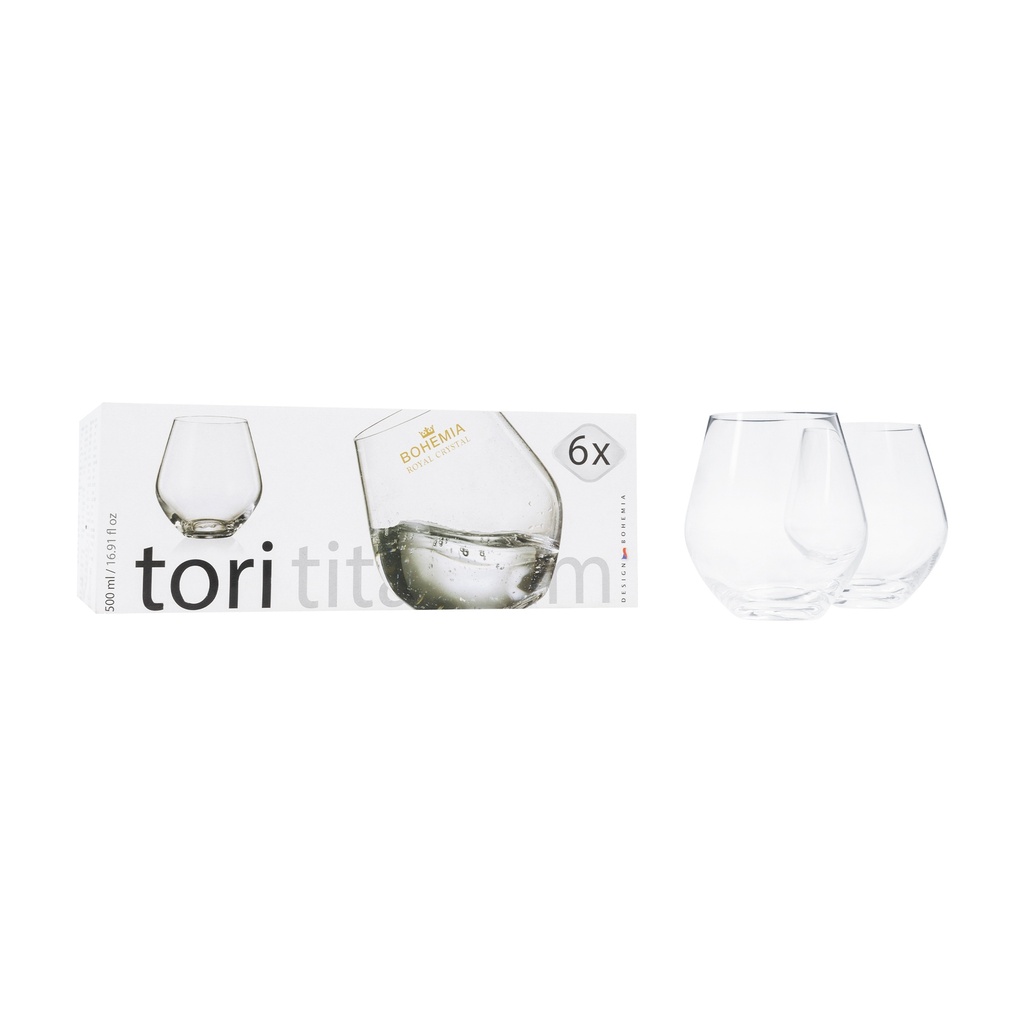 Set de 6 Vaso Agua Tori 500 ml
