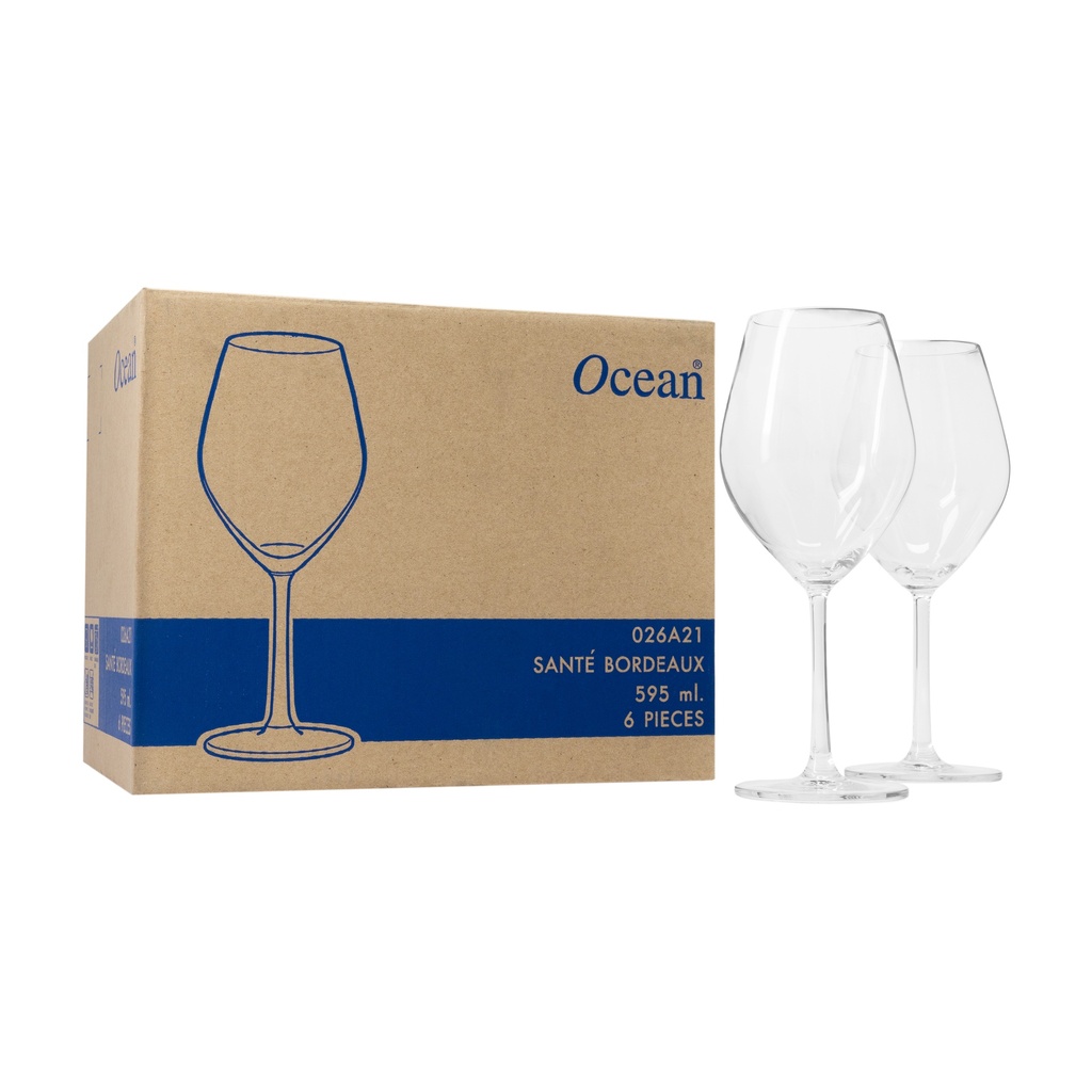 Set de 6 Copas Santé Bordeaux 595 ml