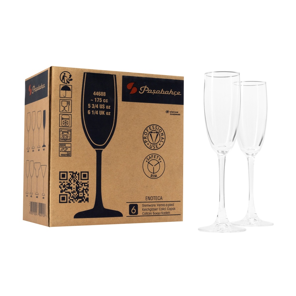 Set de 6 Copas Enoteca Flauta 175ml