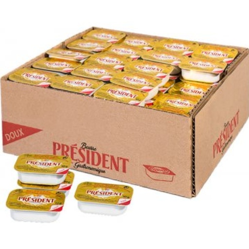 Mantequilla Président 8 grs. 100 pzas.
