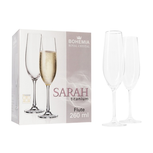 Set de 6 Copas Sarah Flauta 260 ml