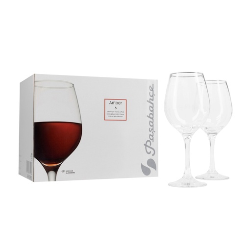 Set de 6 Copas de  Vino Tinto Amber 460