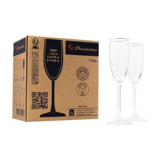 Set de 6 Copas Enoteca Flauta 175ml