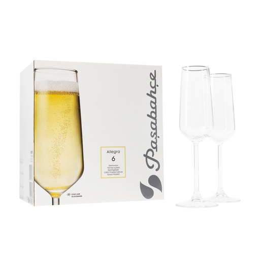 Set de 6 Copas Flauta 195 ml Allegra